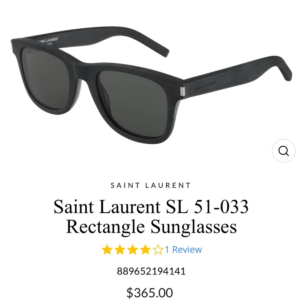 Saint Laurent SL 51-033 Rectangle Sunglasses